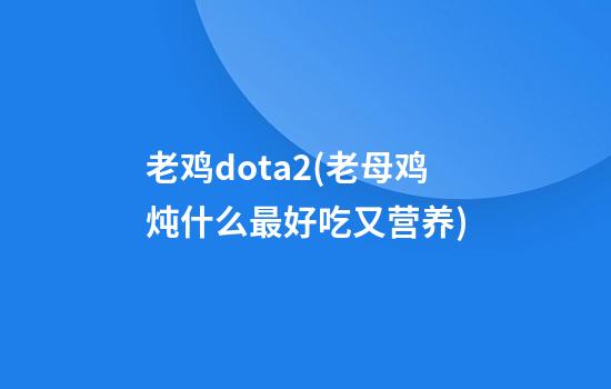 老鸡dota2(老母鸡炖什么最好吃又营养)